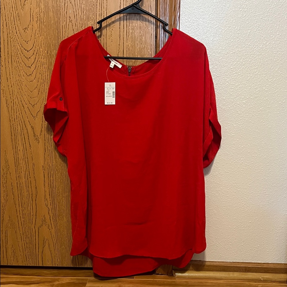 Maurices Bold Scarlet Blouse